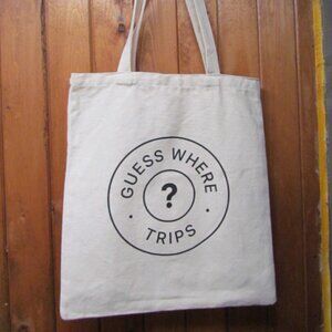 Canvas Tote Bag Reusable Cotton Heavy Canvas TRIPS Market Books Shopping